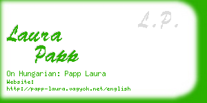 laura papp business card